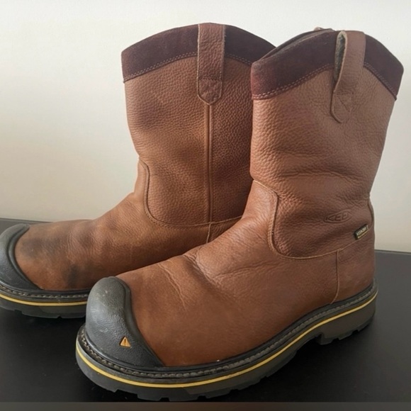 Keen Other - Keen Dallas Wellington Dark Brown Steel Toe
Waterproof Work Boot
Size: 12EE